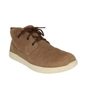 UGG Kids' Canoe II Tan Suede Chukka Boots Size 2 Lace-Up Versatile